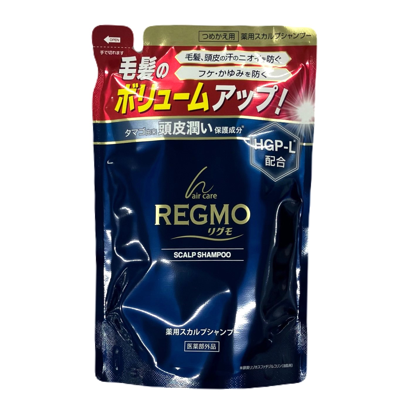 REGMO薬用スカルプシャンプー<br>詰替え用　350ｍｌ<br>卵黄ペプチドＨＧＰ配合！【医薬部外品】