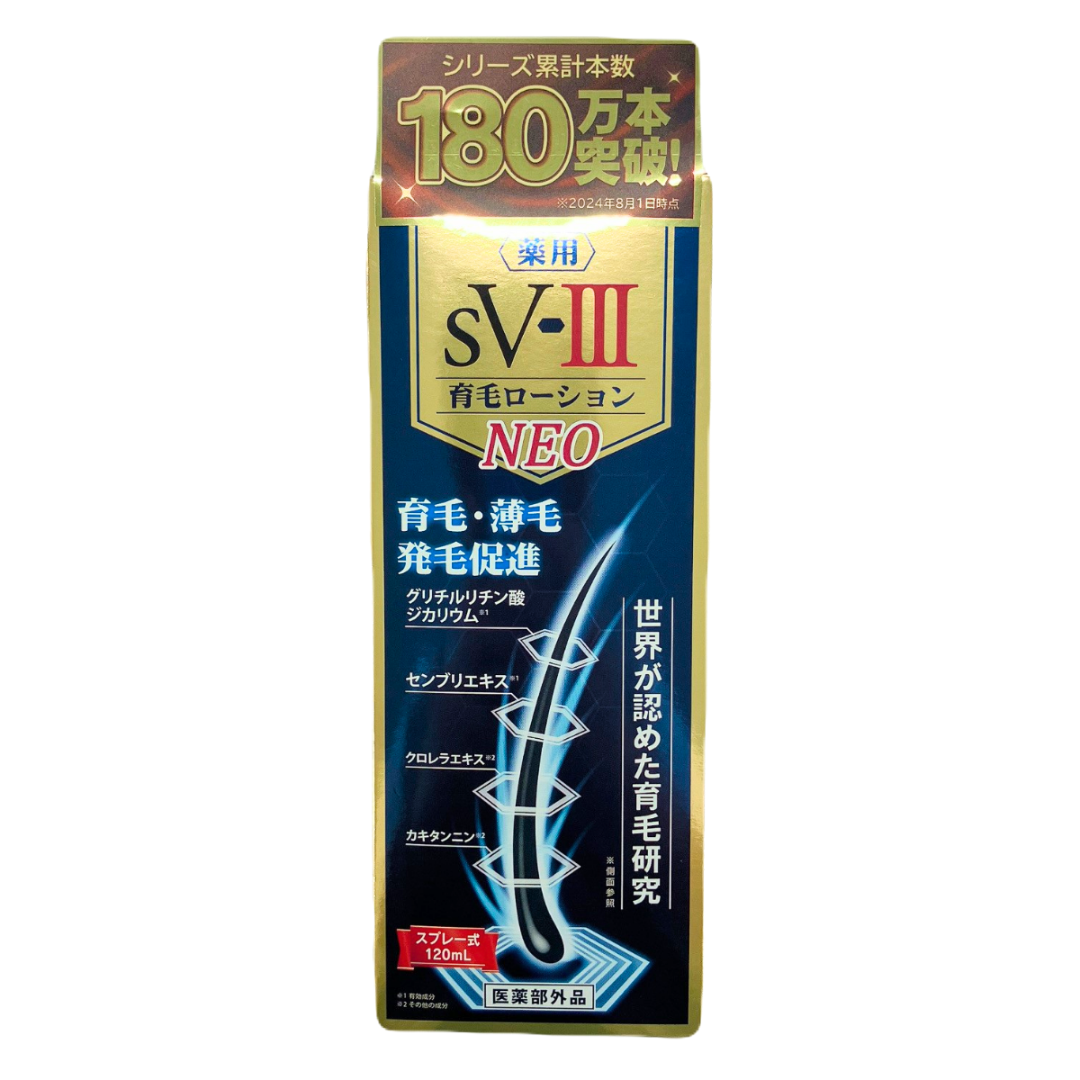 SV-Ⅲ育毛ローションNEO 120ml<br>世界が認めた育毛研究